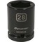 Dynamic 3/4" Drive Standard Socket, Black Phosphate, Tools 3/4" Drive 6 Point Metric, 28mm Standard Length D020028 - alternate 1